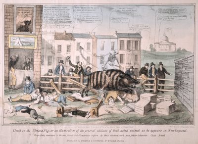 Death on the Striped Pig, 1839 by David Claypoole Johnston